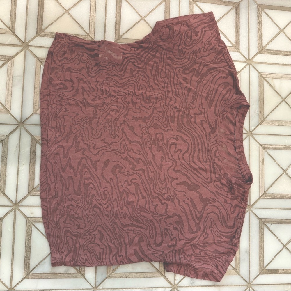 Lululemon Blush pink Patterned  T-Shirt